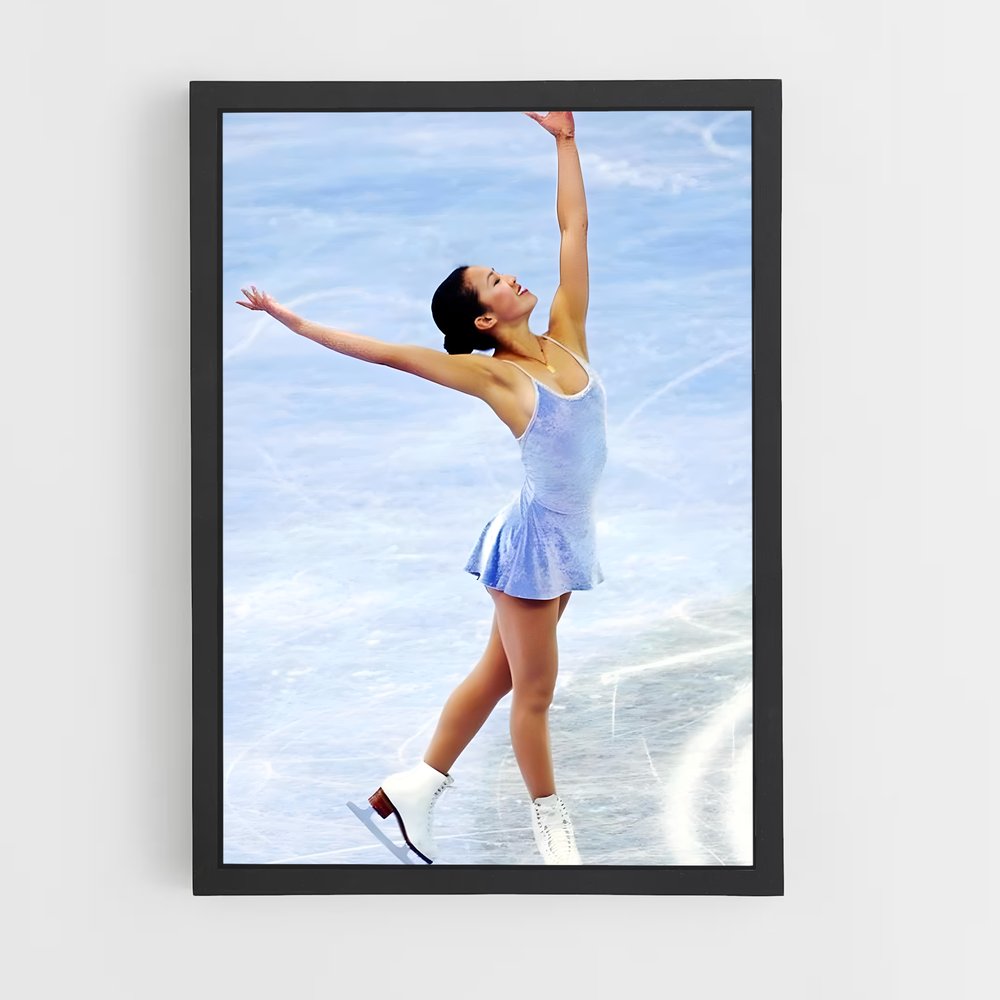 Poster Michelle kwan patinages – affiche Patinage artistique (vue 2)